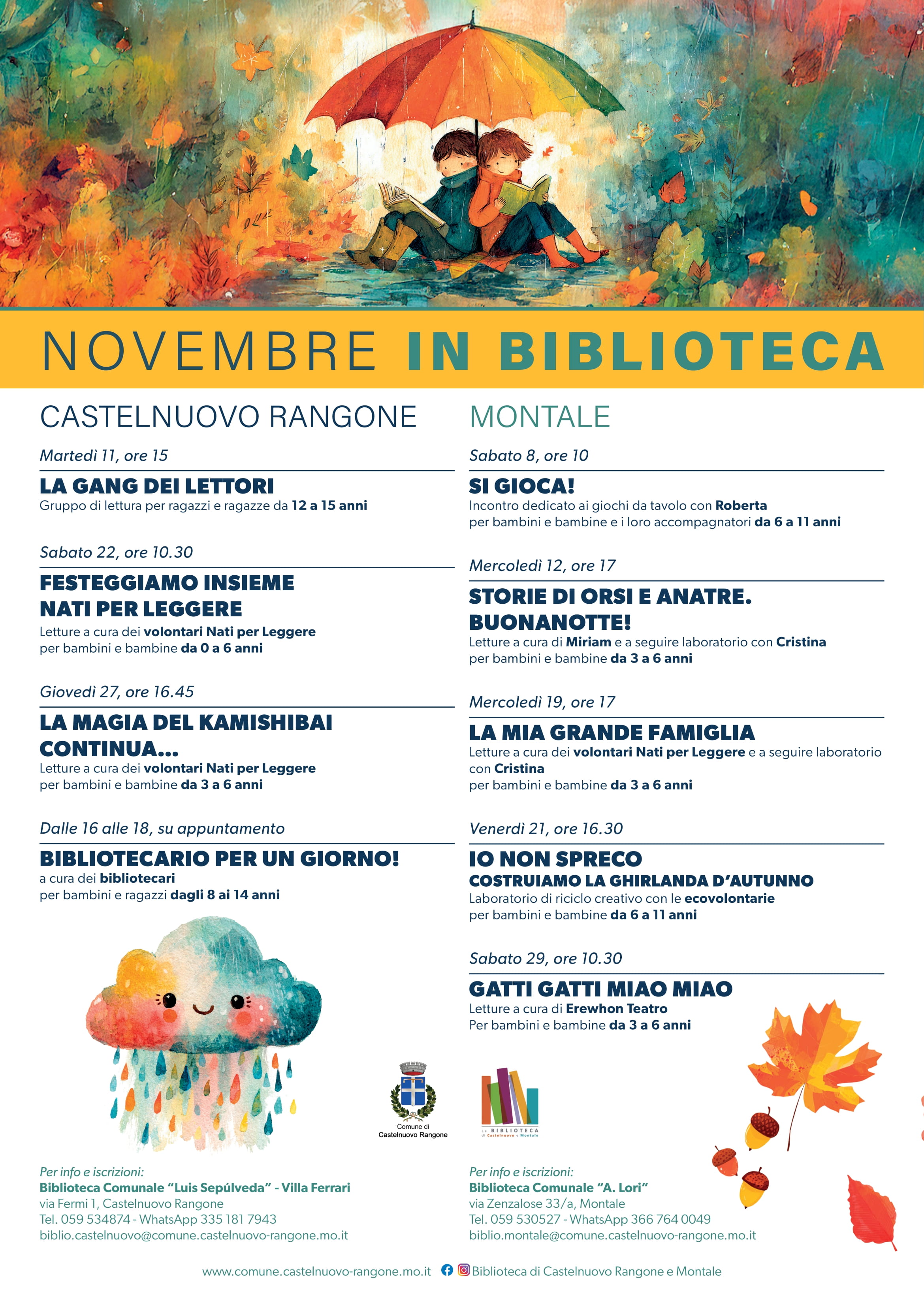 Novembre in Biblioteca!