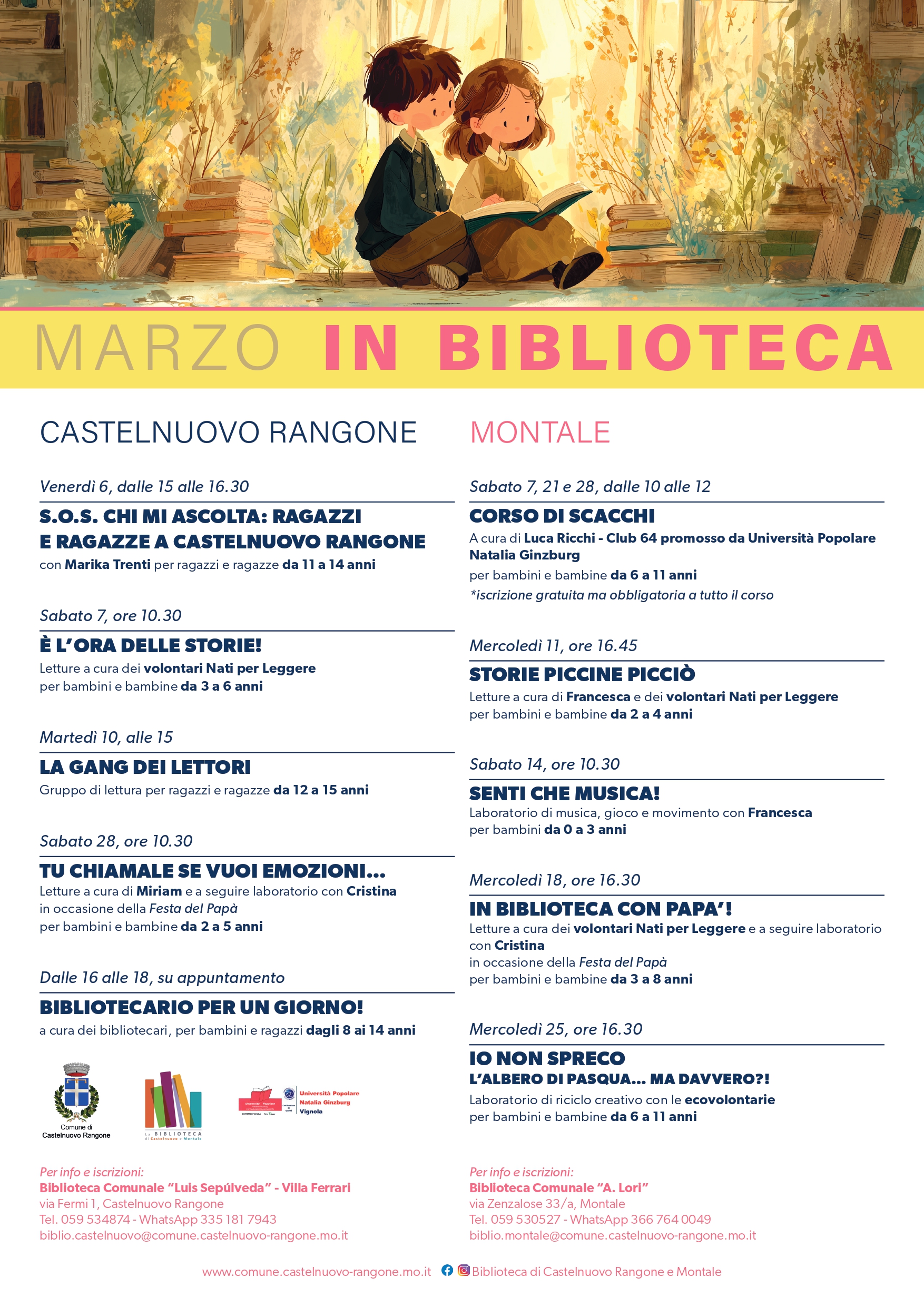 Marzo in biblioteca!
